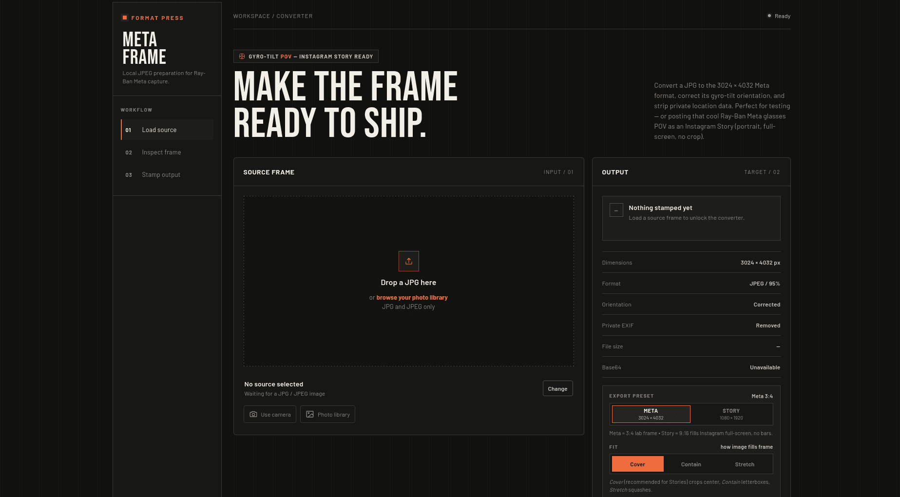 Meta Gyro Tilt - Faking a Ray-Ban Meta POV in the Browser